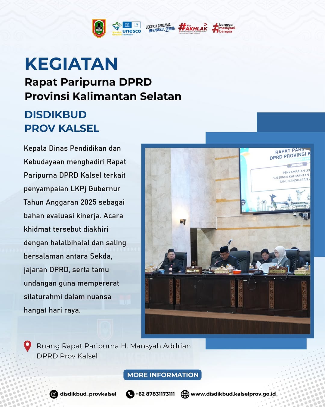 Rapat Paripurna DPRD Provinsi Kalimantan Selatan
