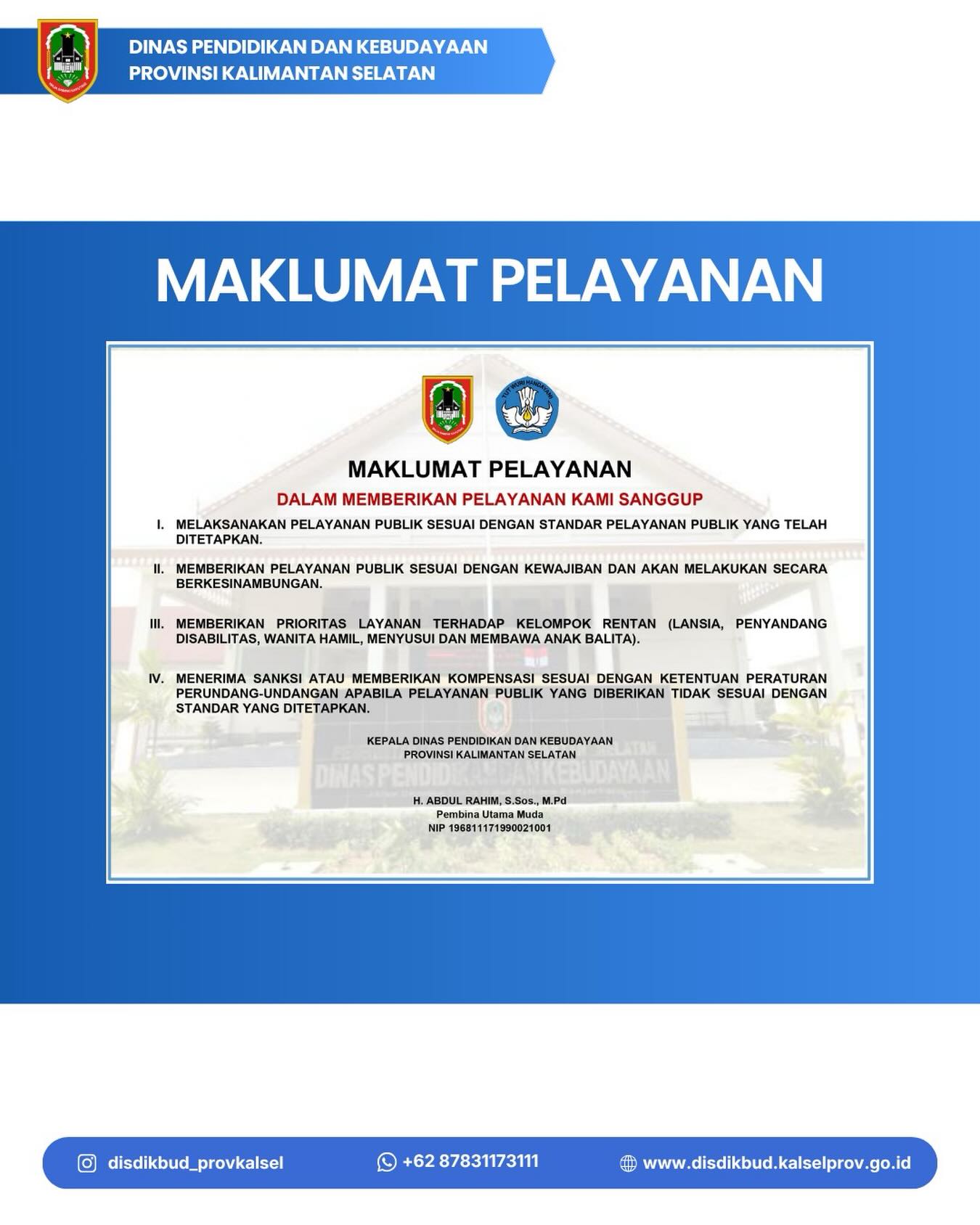 MAKLUMAT PELAYANAN