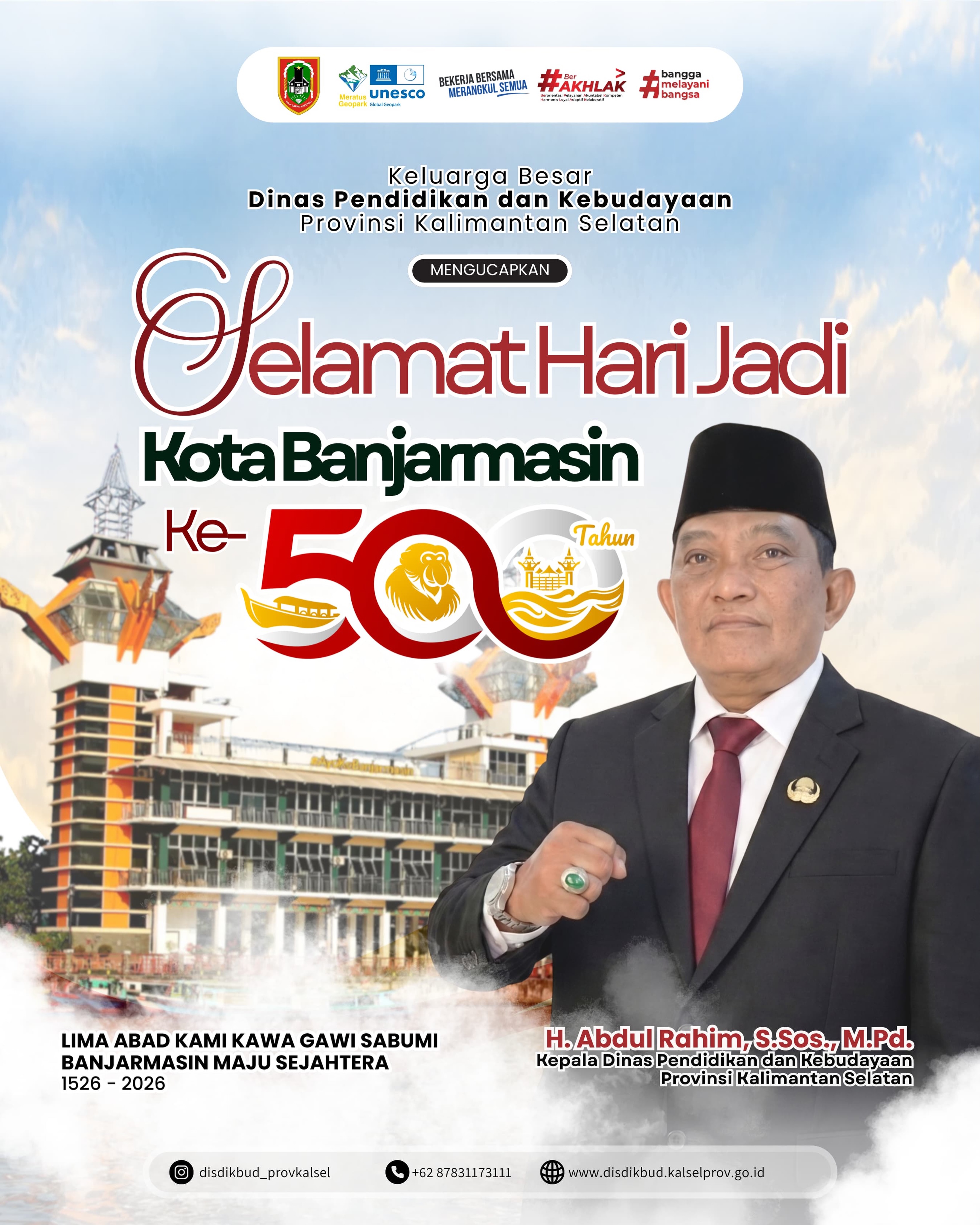 SELAMAT HARI JADI KOTA BANJARMASIN KE-500