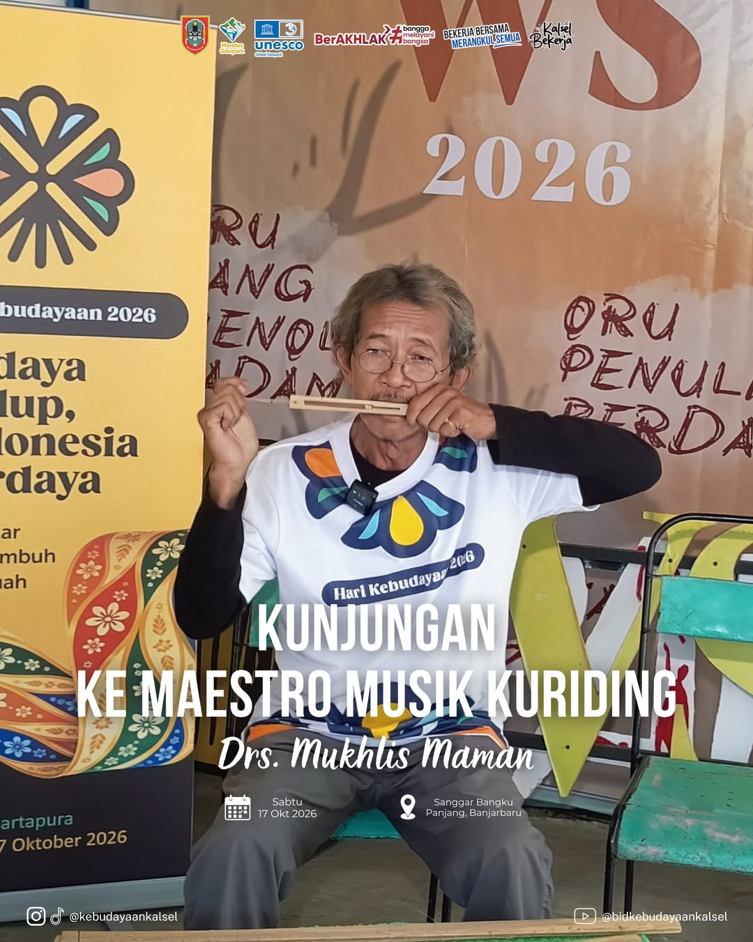 KUNJUNGAN KE MAESTRO MUSIK KURIDING - DR. MUKHLIS MAMAN