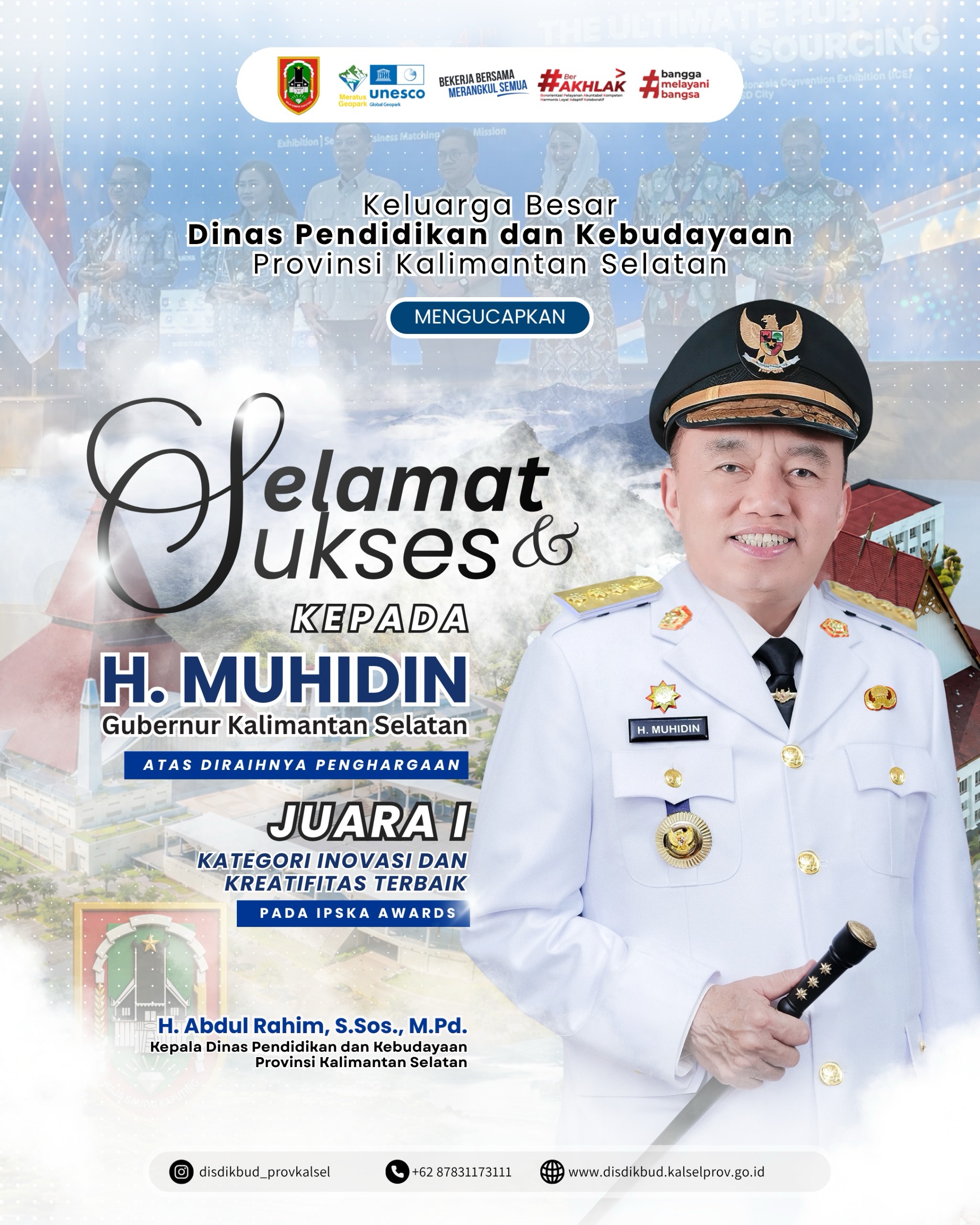 PENGHARGAAN JUARA 1 KATEGORI INOVASI DAN KREATIFITAS TERBAIK PADA IPSKA AWARDS